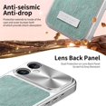 thumbnail image 3 of Case For Apple iPhone 16 Plus 6.7-inch, Compatible with MagSafe Water Ripple Electroplated Frame ShockProof Protective Car Mounted Magnetic Case,Green,For iPhone 16 Plus, 3 of 6