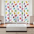 thumbnail image 2 of Kids Curtains 2 Panels Set, Vibrant Colored Gummy Bears Candies Delicious Jelly Sugary Snack Chewy Sweet Taste, Window Drapes for Living Room Bedroom, 55W X 39L Inches, Multicolor, by Ambesonne, 2 of 3