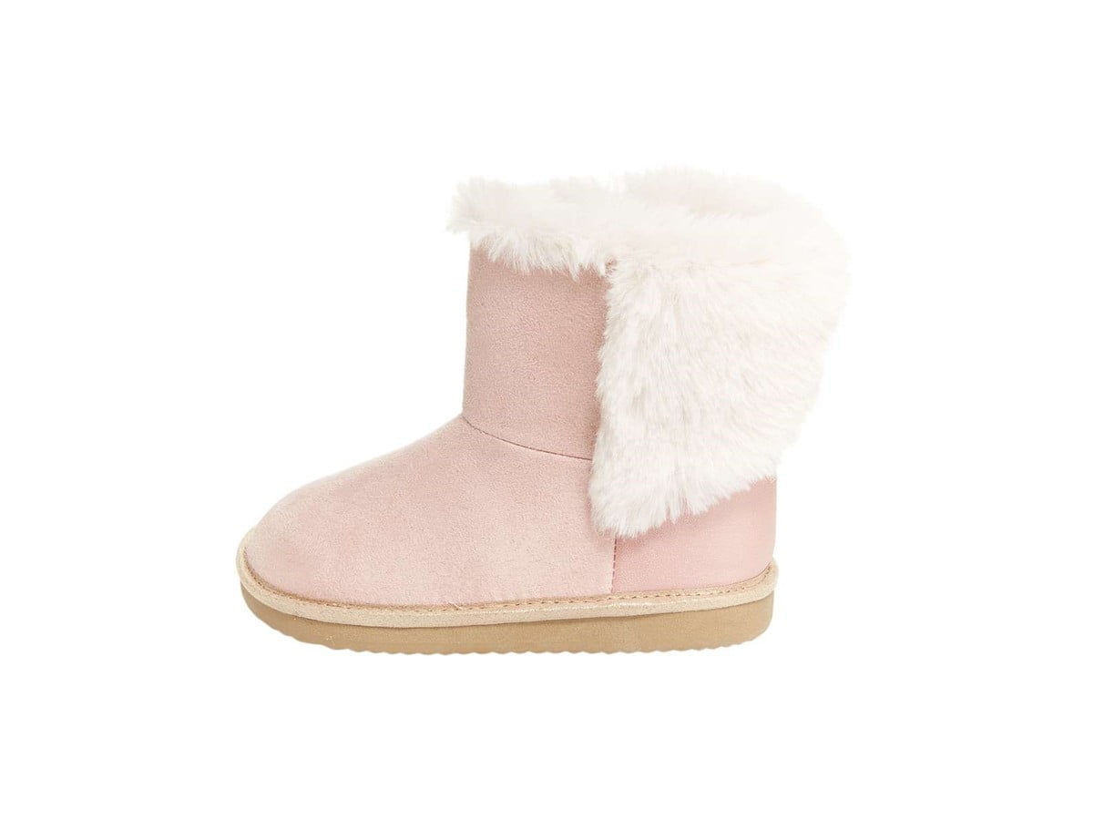 Oshkosh B'gosh Baby Toddler Girls' Ember Fabric Ankle Slip on Fur