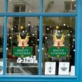 thumbnail image 1 of Christmas Window Sticker Beatuiful Various Christmas Pattern Window Decals Christmas Tree Santa Claus for Home Shop Window and Wall Decoration (Cute Elks say Merry Christmas), 1 of 5