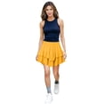 thumbnail image 4 of JYnXIANTI Womens Mini Skirts Casual Boho Ruffle Tiered Skirts Flowy Soft High Waisted Golf Tennis Skirts Summer Clothes, 4 of 7