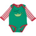 thumbnail image 3 of Inktastic Sweet Pea Girls Long Sleeve Baby Bodysuit, 3 of 5