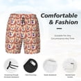 thumbnail image 3 of KLL Corgi Head with Floal for Mens Swim Trunks Quick Dry Swim Shorts with Built-in Compression Liner Funny Swimwear Bathing Suits-3X-Large, 3 of 6