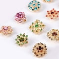 thumbnail image 3 of Yesbay 12Pcs Flower Hollow Shiny Rhinestone Wedding Bridal Scarf Brooch Pins Xmas Gift, 3 of 6