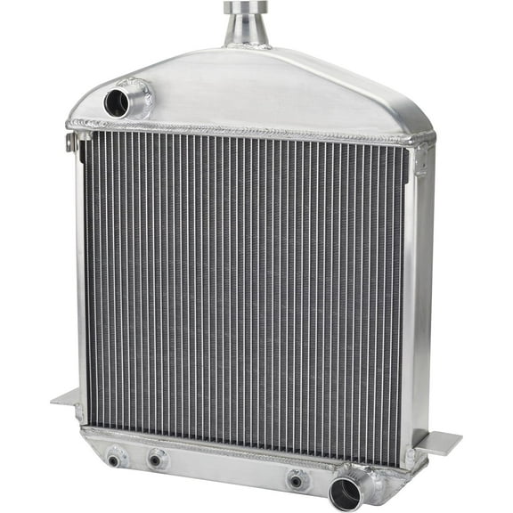 1917-1923 T-Bucket Polished Aluminum Radiator-Chevy Outlets