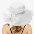 thumbnail image 2 of WEIYLL Chapeaux de Soleil pour Femmes Robe Grand Ombre Fleur Douche Nuptiale Plage Protection Solaire Couvre-Chef, 2 of 5