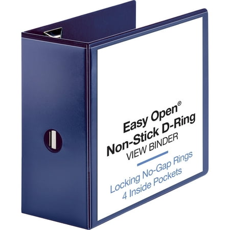 Sparco, SPR26978, Easy Open Nonstick D-Ring View Binder, 1 Each, Navy