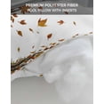 thumbnail image 7 of Autumn Tree Outdoor Head Resting Pillows with Insert Vintage Orange Red Fall Maple Leaf Branch Nature 1 Pack Waterproof Lumbar Pillows with Adjustable Strap for Patio Recliner Beach Chair, 12"x20", 7 of 7