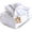 White With Blue Stripes on Side - Set of 6, variant on White Cotton Bar Towels for Kitchen - Rags for Bartenders - Bulk Commercial Grade Utility Terry Mops Dish Cloths for Cleaning House Wiping Drying in Restaurants - 16"X19" 6 Pack Blue Striped