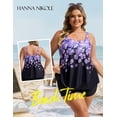 thumbnail image 4 of Traje de baño de dos piezas Hanna Nikole Vintage Purple Flower L, 4 of 6
