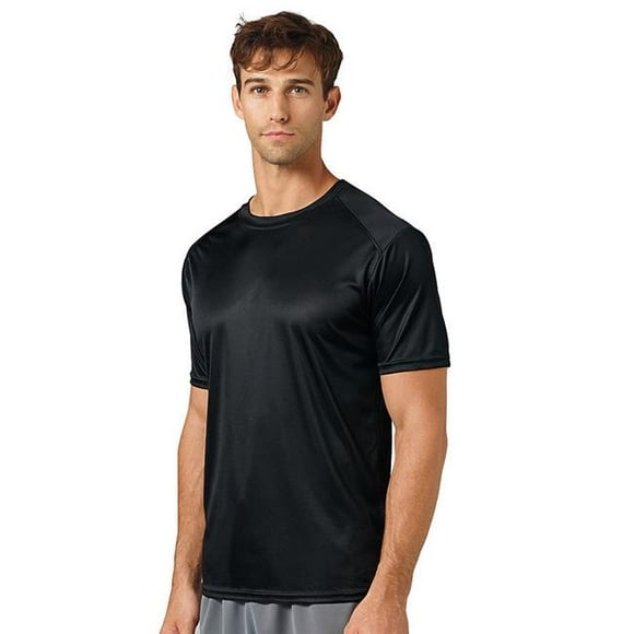 Paragon 200-Heather Gray-L Mens Performance Tee&#44; Heather Gray - Large