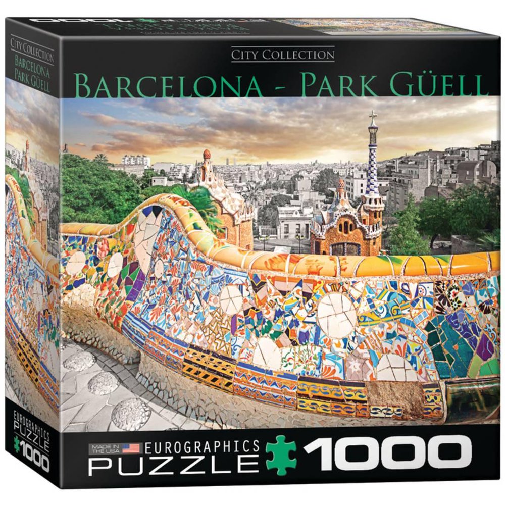 Barcelona Park Gell 1000 Piece Puzzle Jigsaw Puzzle 26.5x19 Walmart