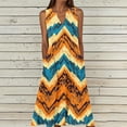 thumbnail image 2 of Awdenio Dresses for Women Summer Casual Dress 2026 Sleeveless Midi Tank Sundress with Pockets V Neck Buttons Pleated A Line Tshirt Dress, 2 of 5