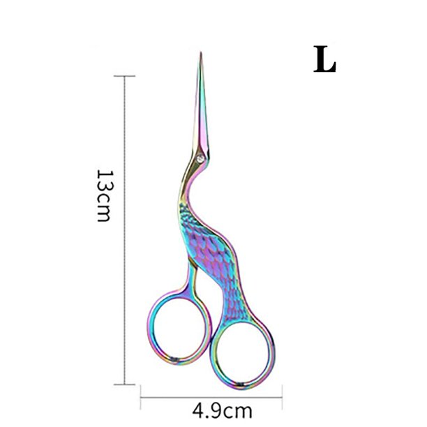 Stainless Steel Retro Tailor Scissor Crane Shape Sewing Craft CrossStitch Scissors DIY Thread Embroidery Craft Scissors Home heqiyong LED