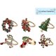 thumbnail image 3 of 18 Piezas Servilleteros de Navidad Anillos de Servilletero de Navidad Anillos para Decoración de Mesa de Cena de Fiesta Navideña, 3 of 5
