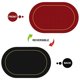thumbnail image 4 of Juego de 4 manteles individuales lavables, manteles individuales de piel de colores de doble cara, manteles individuales lavables en rojo y negro para mesas de comedor y restaurantes., 4 of 6