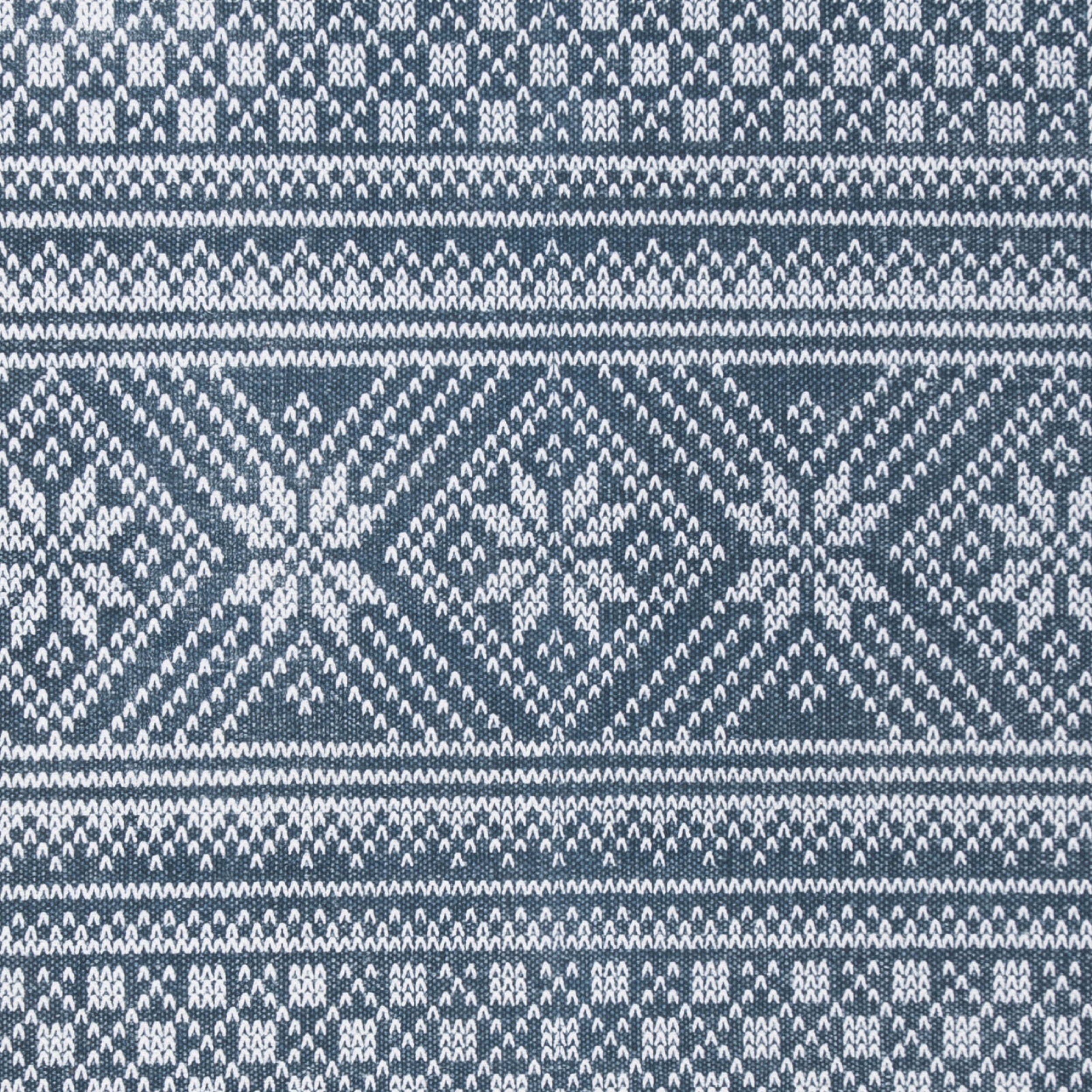 SAFAVIEH Cedar Brook Lynette Southwestern Cotton Area Rug, Blue/Ivory, 4' x 6'