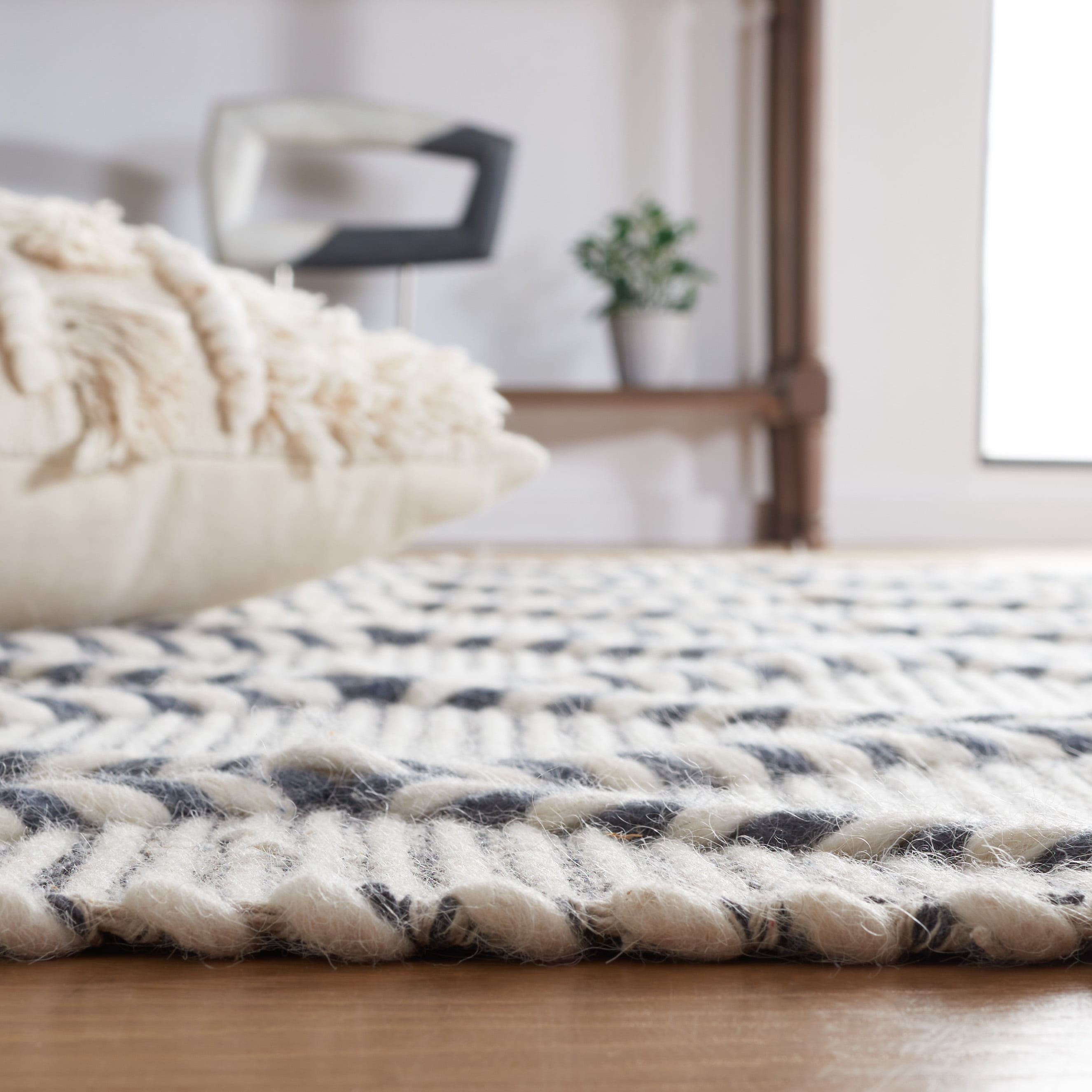 SAFAVIEH Vermont Westley Trellis Area Rug, Ivory/Denim, 8' x 10'