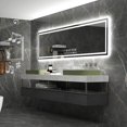 thumbnail image 1 of Anti-fog Smart Bath Mirror with Backlight Touch Control Switch Led Lighting Brightness Dimmable Fogless Bathroom Wall Mirrors My Lux Decor Round, 1 of 6