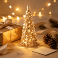 thumbnail image 4 of Lighted Christmas Tree Tabletop Decor, Illuminated Holiday Tree Ornament for Mantel Shelf Dining Table Window Display and Christmas Party, 4 of 5