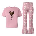 thumbnail image 4 of MuXiKeJi Clothes Girls 2 Piece Outfit Set Long-Sleeve Top & Leopard Elastic Pants Soft Stretchy clothes Kids Size 8-12 Years, 4 of 5