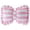 Pink, variant on Striped Bow Decorative Pillow, Pink and White Bow Pillows, 18" x 13", Home Decor Bow Shaped Pillow for Bedroom Sofa Couch