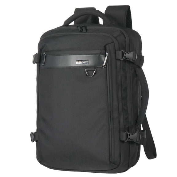 Smicure Travel carry on Backpack Laptop Business 18.5 Inch Business Slim Sturdy College School Computer Bag.Black
