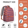 thumbnail image 4 of Colorful Checkered Backpack Plaid and Geometric Pattern School Bag Unique Travel Bag for Student and Student, 4 of 6