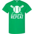 thumbnail image 3 of Inktastic Grunge Eat Sleep Baseball Repeat T-Shirt, 3 of 5