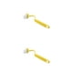 thumbnail image 1 of Yuarrent Escobilla de baño de plástico con mango largo curvo, cepillos de limpieza suaves montados en la pared para el hogar, accesorios de Type1 NO1, 1 of 6