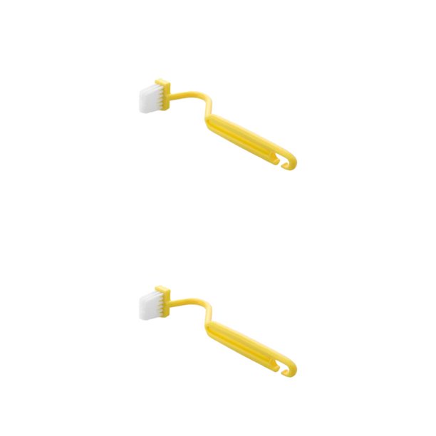 Yuarrent Escobilla de baño de plástico con mango largo curvo, cepillos de limpieza suaves montados en la pared para el hogar, accesorios de Type1 NO1