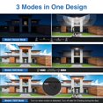 thumbnail image 4 of SZPOWER 150W Motion Sensor Lights Outdoor for Outside 15000LM LED Flood Lights Outdoor Wired Dusk to Dawn Exterior Security Floodlight Fixture Waterproof IP65 Outdoor Lighting for House Garage, 4 of 5