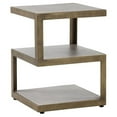 thumbnail image 2 of Home Square Rubix 18" End Table with Antique Brass Frame in Gray - Set of 2, 2 of 2