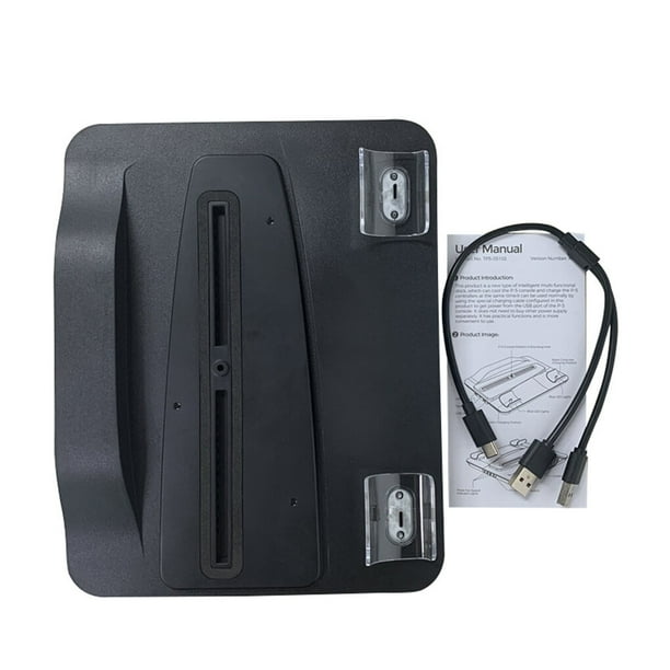 Soporte vertical Inteprter para PS5 con ventilador de refrigeración y Cargador dual