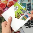 thumbnail image 4 of 1 Funny Birthday Card with Envelope - Cat Spark Joy C7297BDG, 4 of 6
