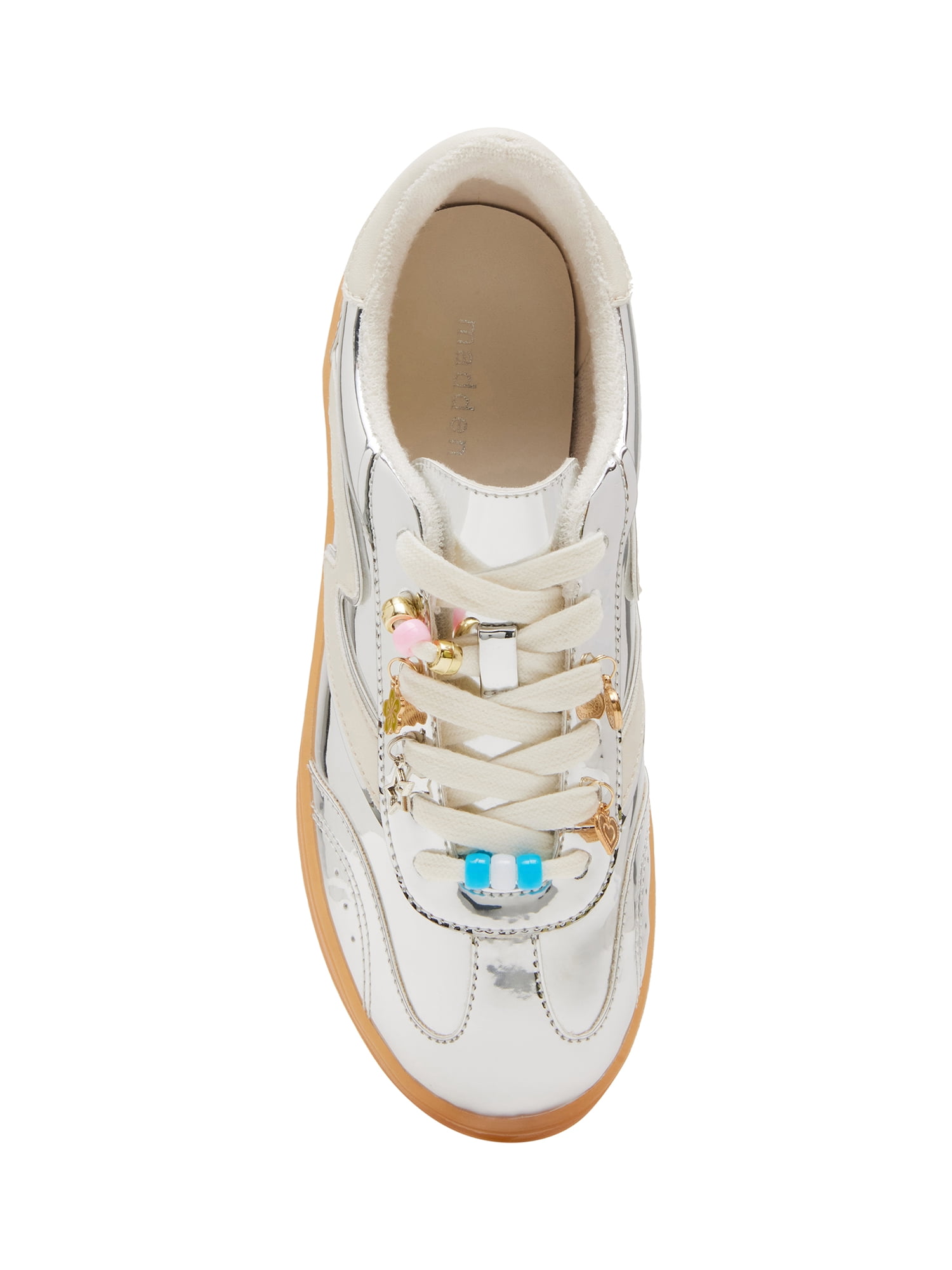 Madden Girl Women's Giia-CB Lace-Up Gum Sole Sneaker with Charms