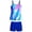 Blue, variant on Girls Swimsuits Size 14-16 Cutout Bikini Adjustable Straps Tankini Set 2 Piece Cut Out Bathing Suit for Girls