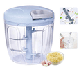 thumbnail image 1 of Picador Cortador De Verduras Rallador Manual 4 Cuchillo Acer Capacidad 900ml Xtellar azul, 1 of 3