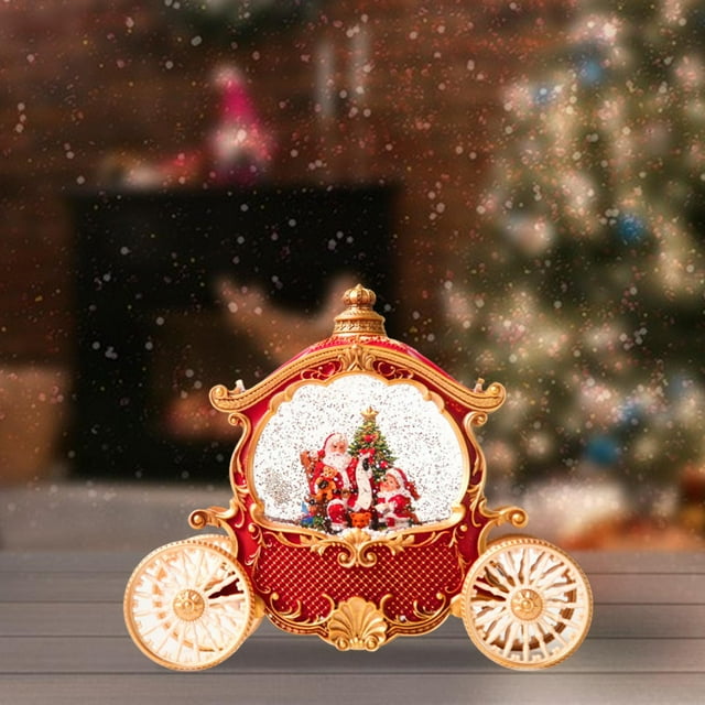 Elodie Boîte à Musique de Noël pour Fille Fils Petite-Fille Petit-Fils Rouge