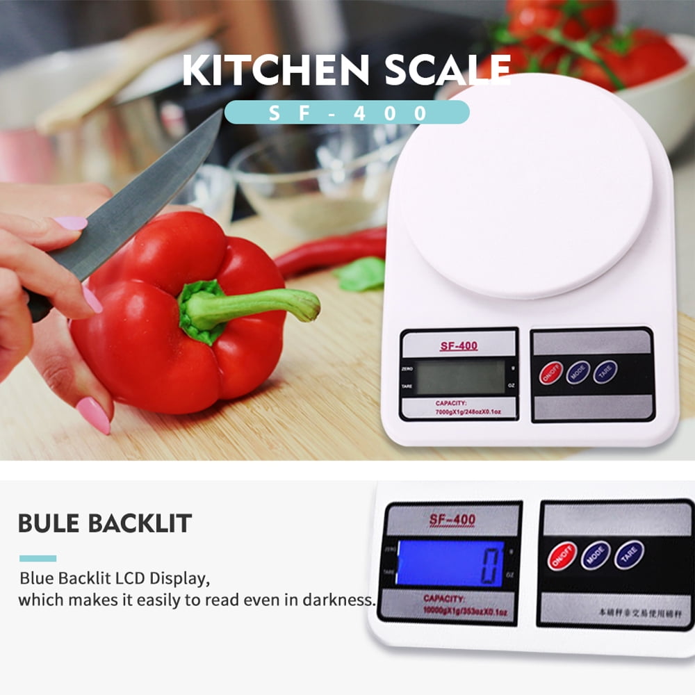 Generic Electronic Kitchen Digital Weighing Scale, Multipurpose (White, 10  Kg)
