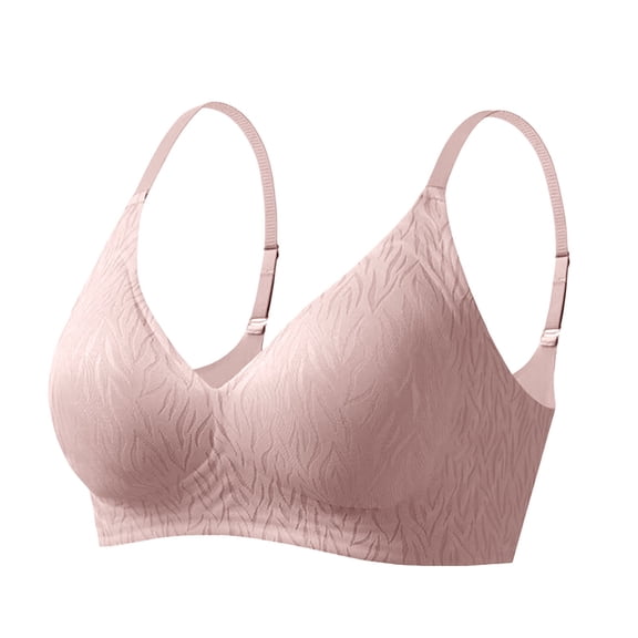 Endives Women's Bars Daily Solid Color Bra Adjustable Straps Breast Cup Underwear