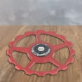 thumbnail image 3 of 11-17T Wheel Ceramic Bearing Pulley Road Bike Rear Derailleur Red16T, 3 of 9