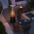 thumbnail image 6 of OuterMust Pyramid Patio Heater 48,000 BTU Outdoor  Propane Heater with Wheels,Black, 6 of 10