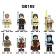 thumbnail image 2 of G0108 SW Movies Star Character Obi-Wan Mace Windu Count Dooku Ahsoka Tano Qui-gon Jinn Wars Figuras Bloques De Construcción Juguetes Para Niños, 2 of 4