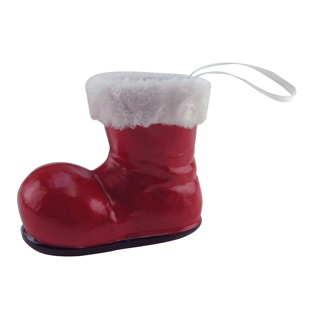 Red Santa Boot Hanging Christmas Ornament Xmas Tree Decor Gift Topper