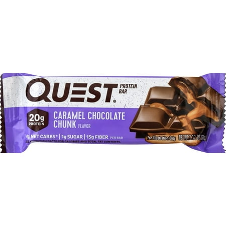 Quest Nutrition - Protein Bar, Caramel Chocolate Chunk - Single Bar (60 g) Each
