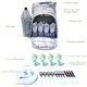 thumbnail image 2 of Mochila de picnic TFixol Bolsa impermeable para acampar con soporte para vino y cubiertos, 2 of 8