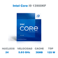 thumbnail image 2 of Procesador INTEL Core I9 13900KF 5.80 GHz 24 Core 1700 BX8071513900KF azul, 2 of 4