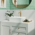 thumbnail image 6 of DeerValley DV-1V031 White Ceramic 19in Rectangle Vessel Sink, 6 of 12