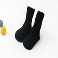 thumbnail image 1 of Kmbangi Boy Girl Knit Ribbed Socks Solid Color Letter Ankle Length Breathable Socks, 1 of 8